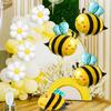 8pcs Cute Bee Balloon Arch Kits Sweet Bee Balloons and Daisy Flower Balloons for Spring Animal Themes Birthdays Outdoor Wedding Party Decorations