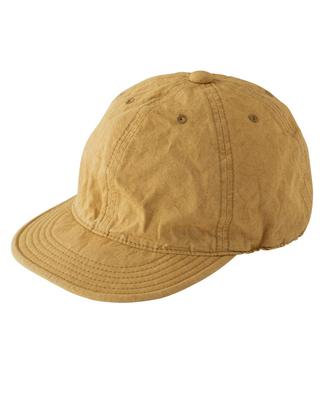 Nakota HIGHER Algodón Lino Clima Pantalón Corto Casual Gorra Denim para Hombre y Hecho en Okayama Tallas M y M Gorra Mostaza, Visera, Mujer, Prefectura, Japón, (Cabeza