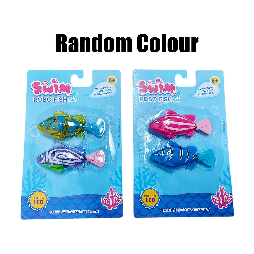 Nouveau Jouet pour Chat LED Interactif Robot Nageur Jouets Électroniques Poisson Mignon Style Lumineux Simulation Poisson Électrique Jouet Produits pour Animaux de Compagnie