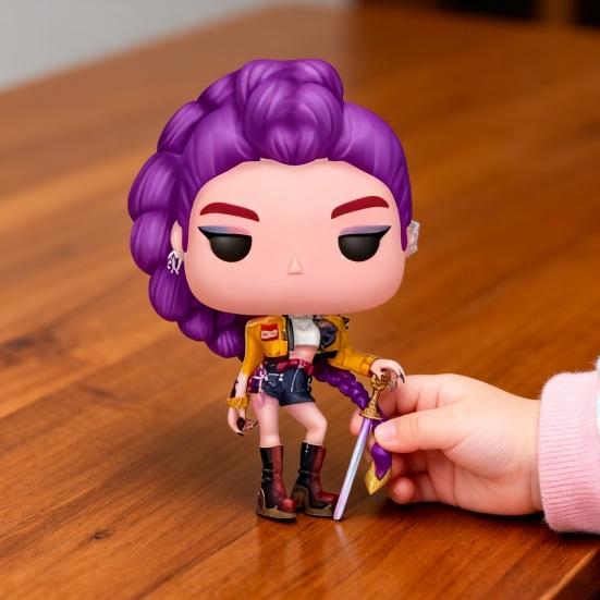 Girl Troupe Figurine Resin Cartoon Singer Ornament Korean Pop Music Idol Decoration Collectible Gift for Fans Animation Lovers