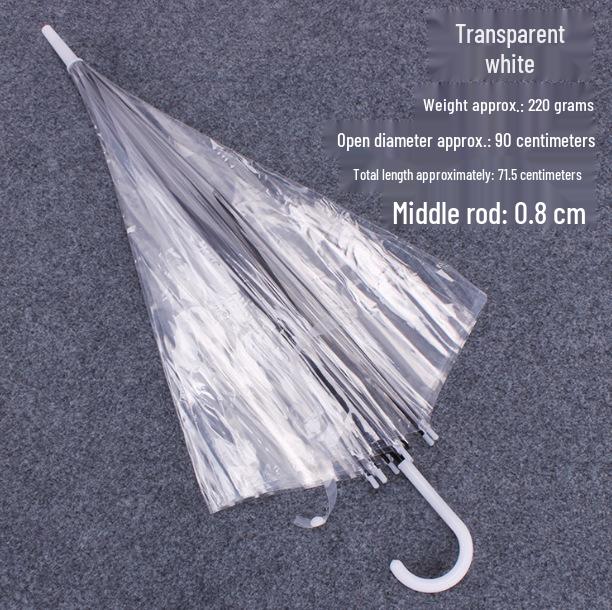 

Складной прозрачный зонт в японском стиле, большой автоматический тройного сложения для мужчин и женщин, идеально подходит для высокоценных инфлюенсерских фото
