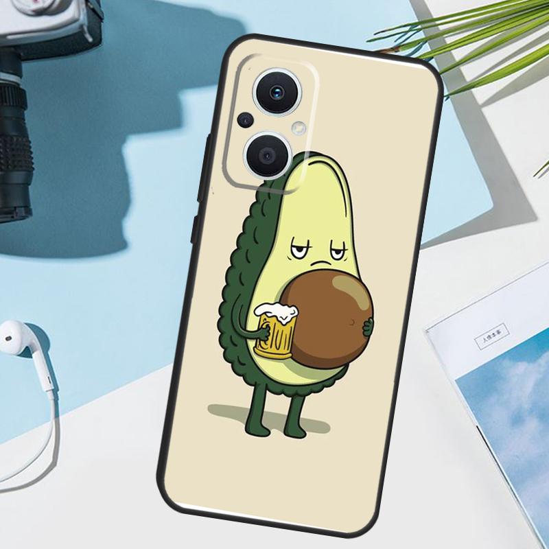 Cute Avocado Fruits Cover For OPPO Reno 14F 13F 12F 11F 8T 7 8 Lite 10 11 12 13 14 OPPO Find X9 X8 X5 X6 Pro Case