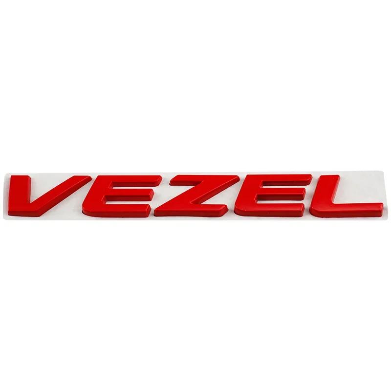 Metal 3D Car Sticker Body Side Badge Styling for Honda Vezel Logo 2023 2019 2021 2020 Auto Rear Trunk Emblem Decals Accessories