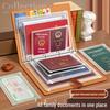 Faux Leather Family Document & Certificate Organizer