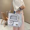 Student Large Capacity Crossbody Bag Color Block Girl Shoulder Bag Book Bag Handbag