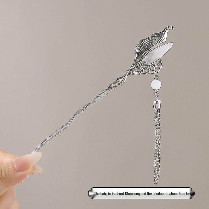 Vintage Chinese Style Hairpin for Updos - Elegant Retro Hair Stick with Tassel for Qipao