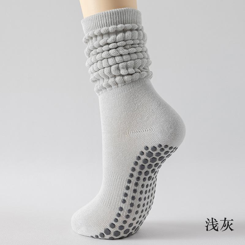 5-1 Perechi de Șosete Profesionale Anti-Alunecare pentru Yoga cu Ciorapi Extinși și Îngroșați Absorbți de Transpirație pentru Fitness, Pilates și Activități în Aer Liber