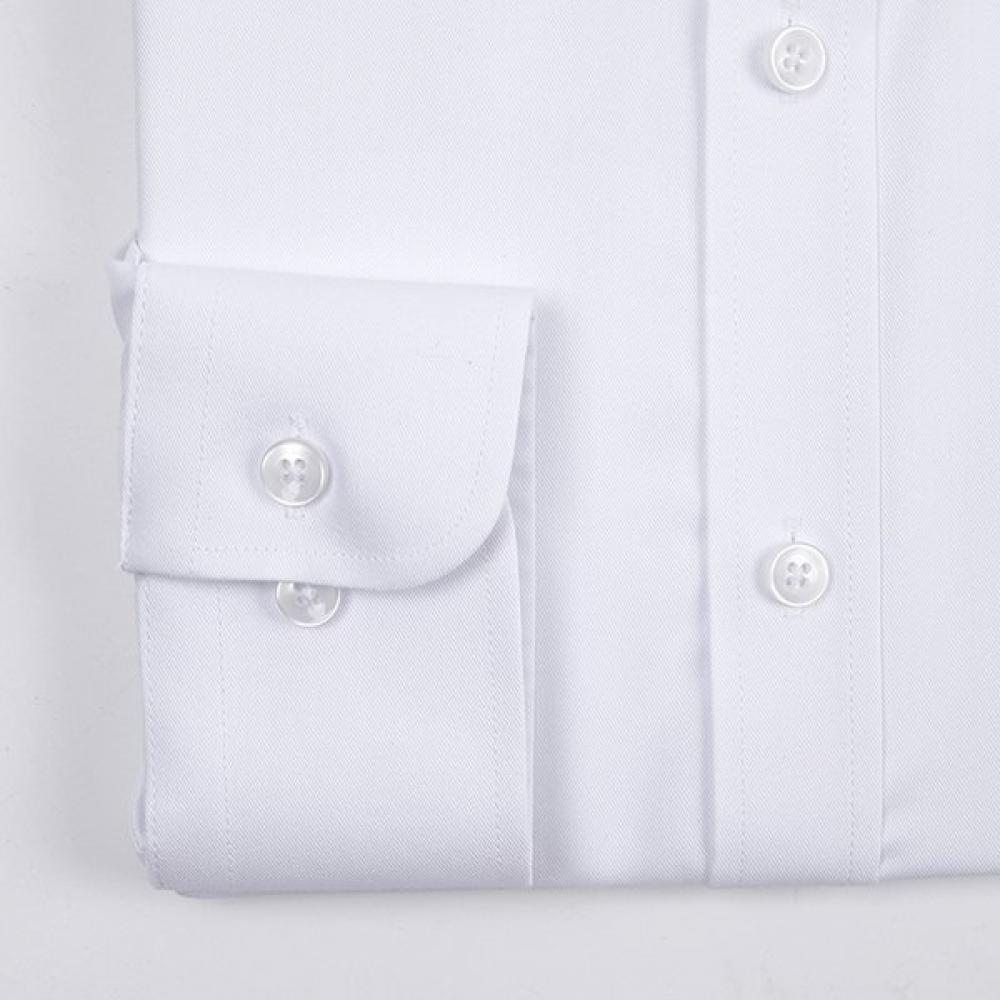 RENOMA Solid Long Sleeve Twill Shirt  Rzrsg0004 Wh 