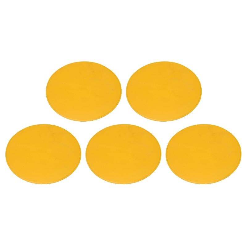 5pack Nonslip Marker Disc Exercise Marker for Football Basketball Fitness Training Durability Agility Training Equipment жёлтый