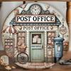 Vintage Retro Metal Tin Sign Post Office Weatherproof Indoor Outdoor Wall Decor