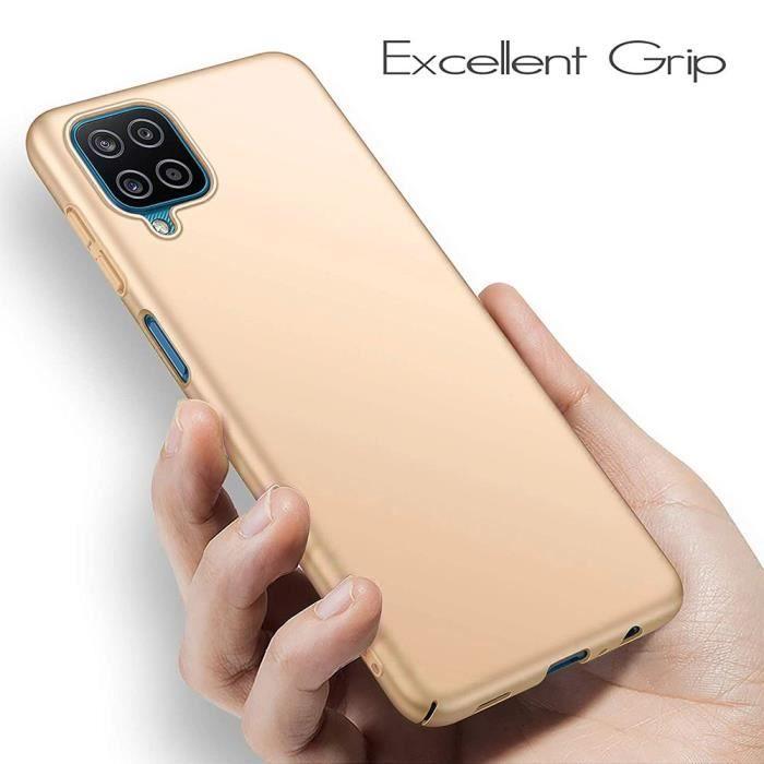 Ochranný kryt - Booling - pro Samsung A12 - Měkký - Zlatý - Sada 2 tvrzených skel