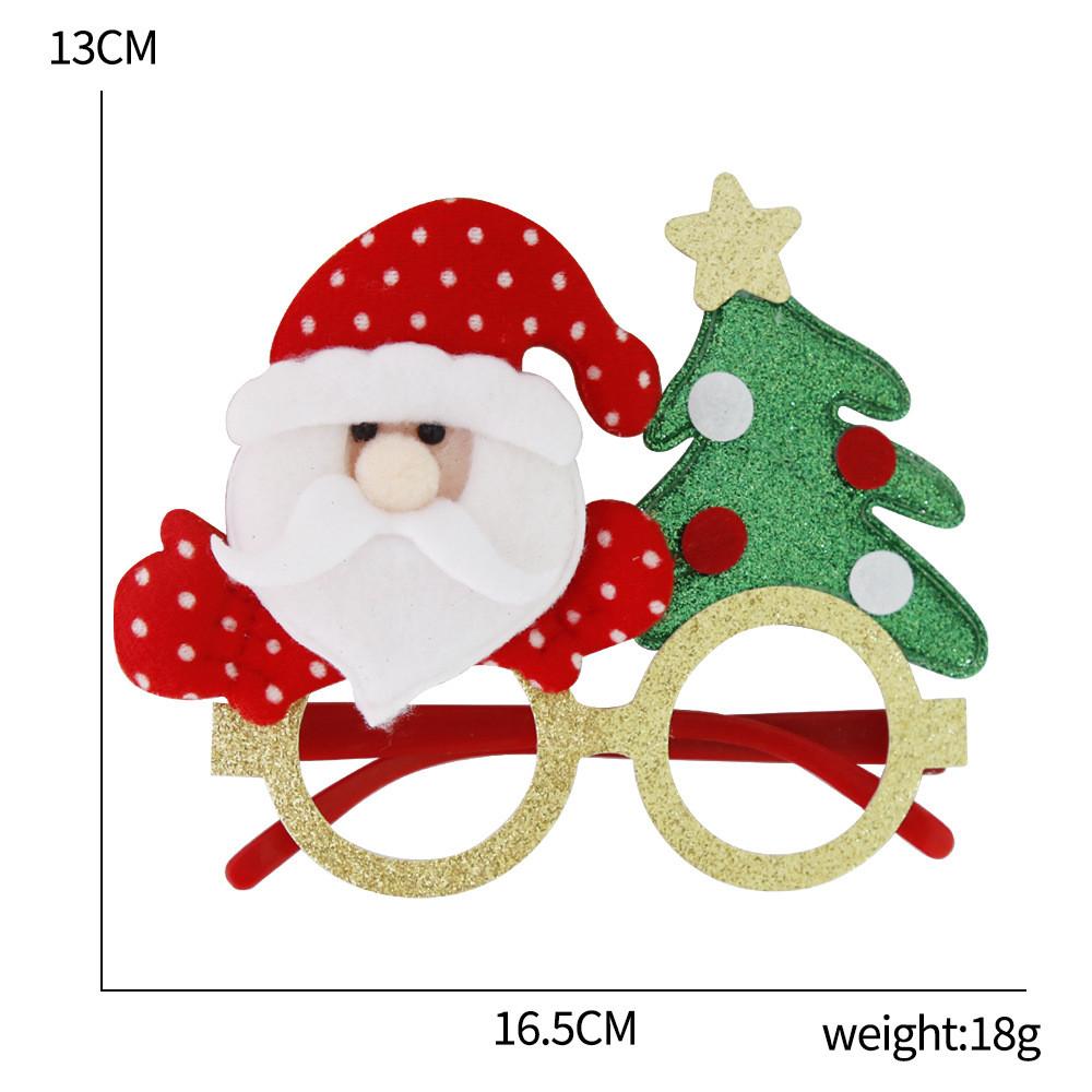 Christmas Cartoon Style Glasses With Playful Reindeer Antlers Perfect For Events Holiday