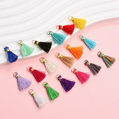 Small Tassel Gold Thread Fashion Handmade Materials 100pcs Jewelry Accessories Fringes Hair Accessories DIY Earrings Band Loops