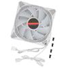 RGB Gehäuselüfter 12cm Doppelte Öffnung Leise und Geräuscharm 9 Flügel 4pin 3pin Kühlung Computerlüfter für Büro Zuhause