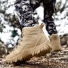 Fashion Outdoor Leather Hiking Shoes Fashion Men's Motorcycle Boots Male Comfortable High Top Walking Shoe All-match Male Basic Boots
