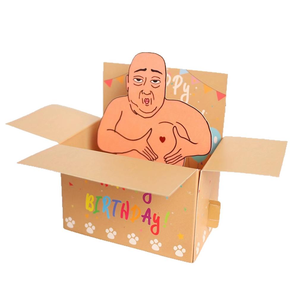 3D Humorous Funny Happy Birthday Cards for Couple Friends