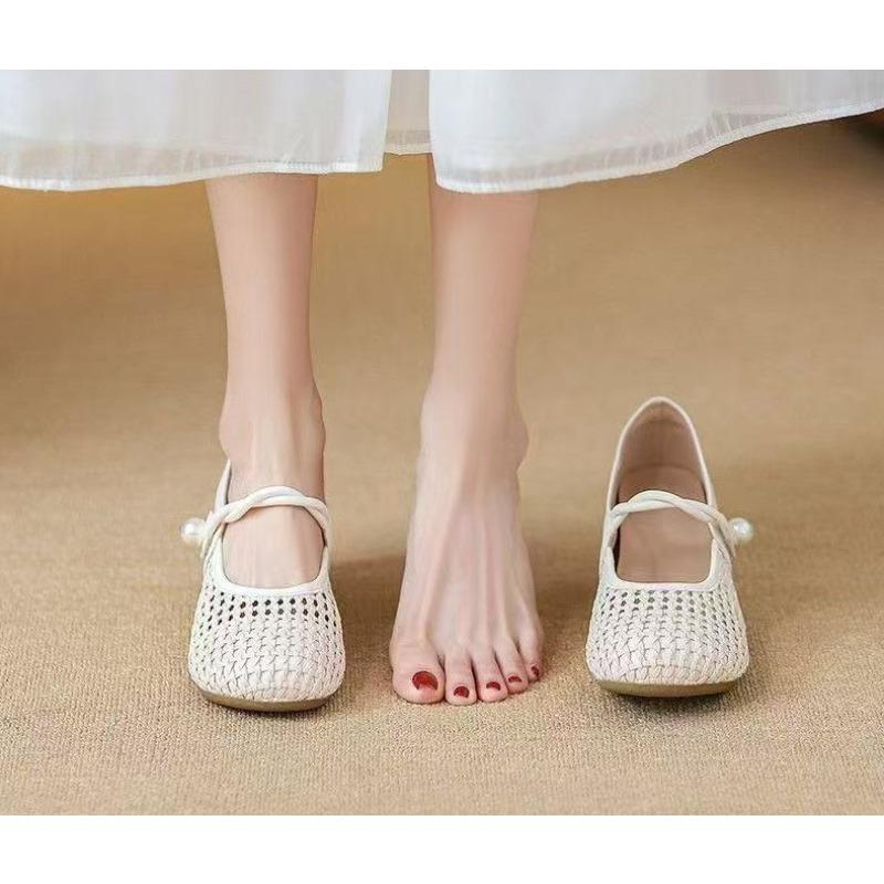 Retro New Style Versatile Women's Shoes - Breathable Single Shoes