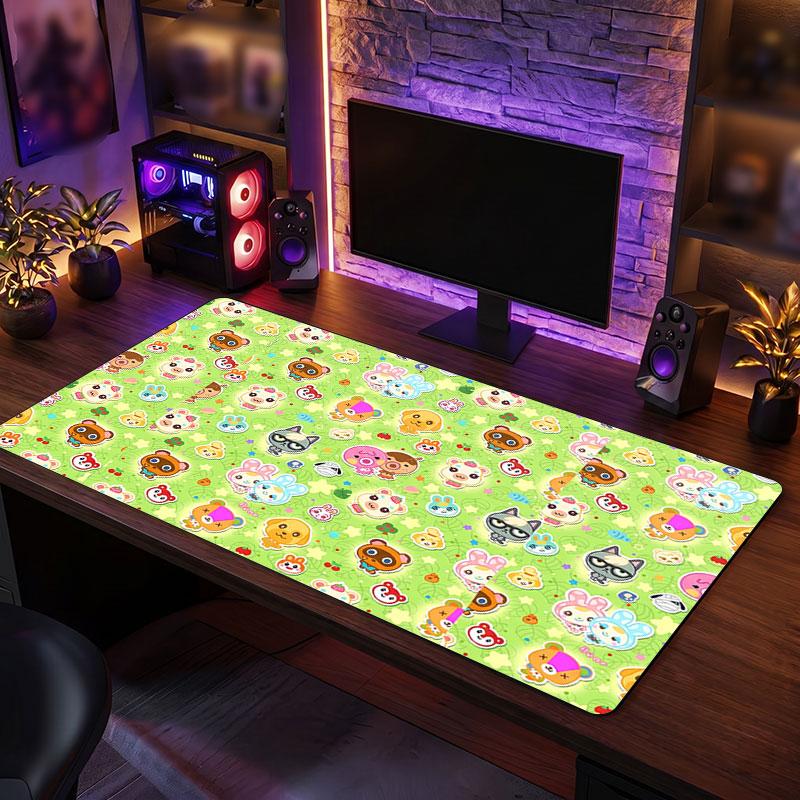 Big Mouse PadAnimal Crossing Extended Soft Desk Mat Gaming Office Computer Table Decor Mat