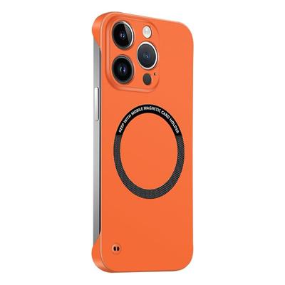 Funda Magnética Ultrafina de PC Rígido Sin Marco Para Magsafe Para iPhone 16 15 14 13 12 11 Pro Max Plus Color Mate Cubierta Sólida
