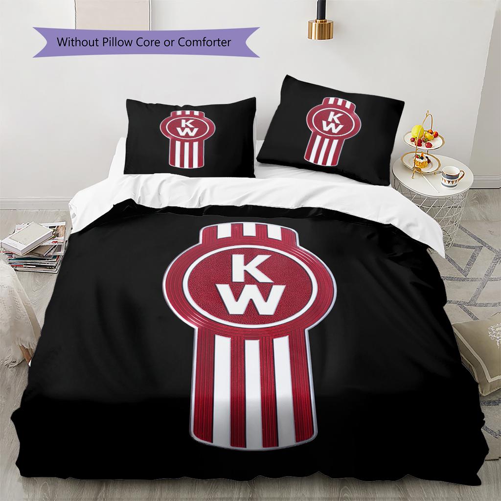 Kenworth Pattern Bedding Home Decoration Birthday Gift (1 * duvet cover + 2 * pillowcase, without core)