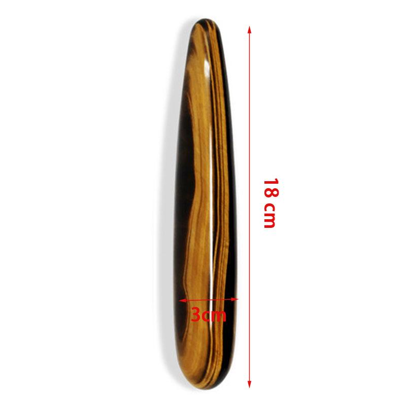 18cm Tiger Eye Yoni Massage Wand