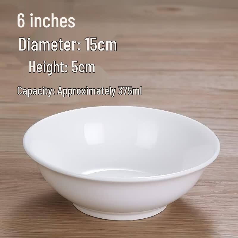 Cream Style Pure White Ceramic Multi-purpose Bowl