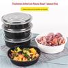 XLBZ Disposable Large Round Food Container with Lid
