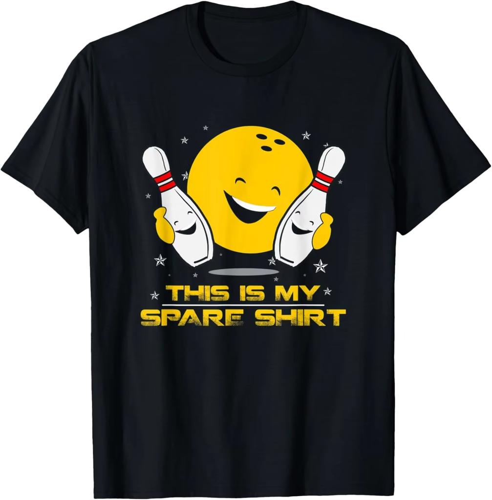 This Is My Spare Funny Bowling T Shirt Unisex Unisex Kids Unisex Kawaii Summer Streetwear Tops Ropa Hombre