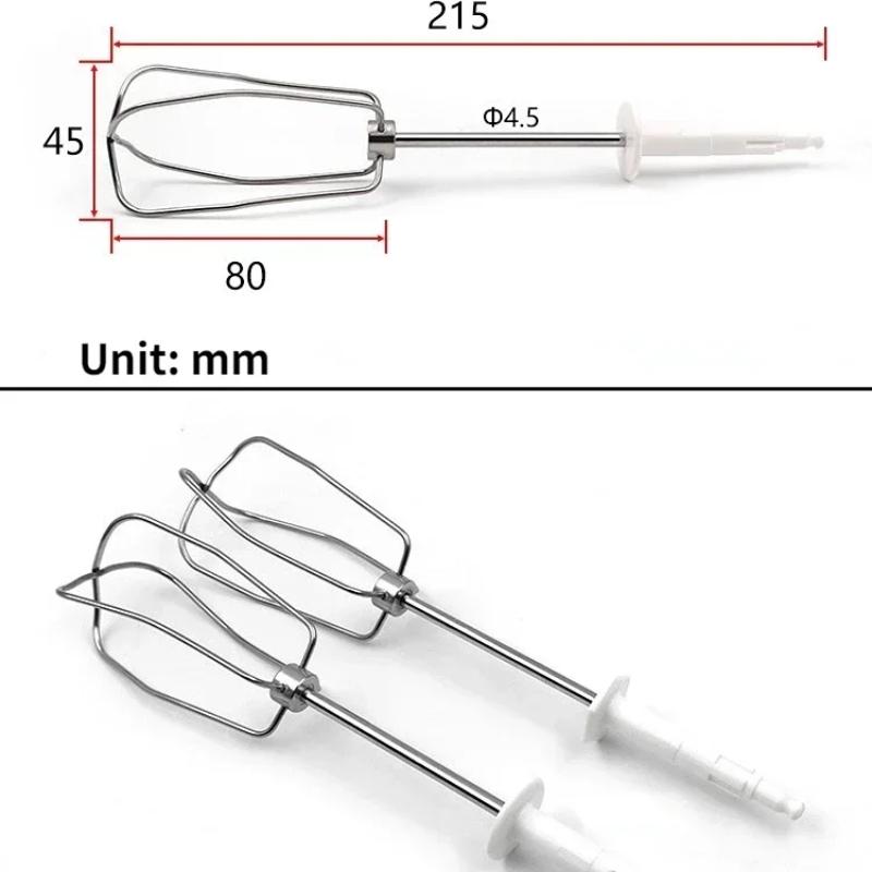 2 Pezzi Frusta Elettrica Per Braun HM3000/HM4644/HM1010/HM5100 Accessori Frusta a 4 fili Monta uova Pala per mescolare