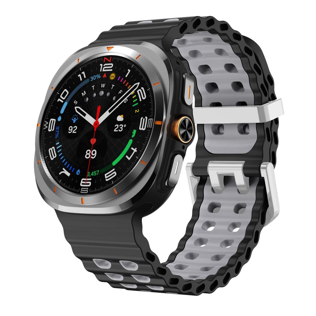 Original Straps For Samsung Galaxy Watch Ultra 47mm Accessories Marine Sport silicone Bracelet correa Galaxy Watch 7 ultra Band