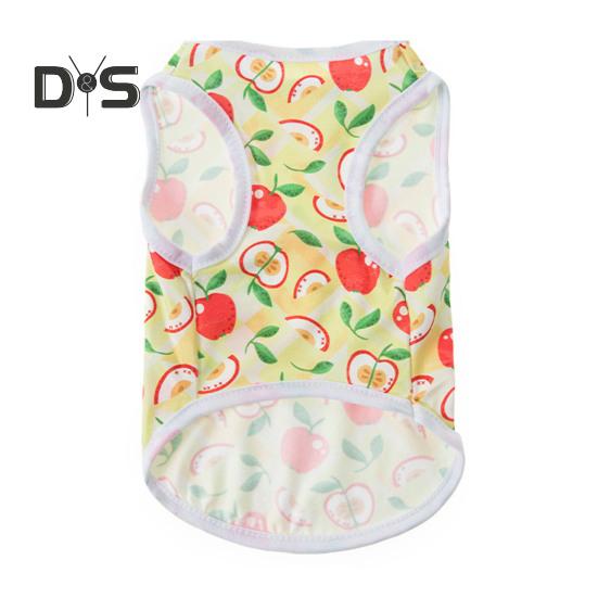 Pet Vest Puppy Shirt Breathable Soft Fabric Wear-Resistant Cute Summer Dog Clothes Printed Pet T-Shirt