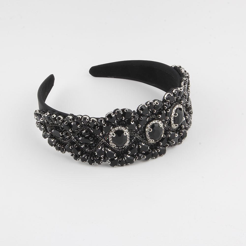 Elegant Full Diamond Wide-Brim Luxe Bridal Headband
