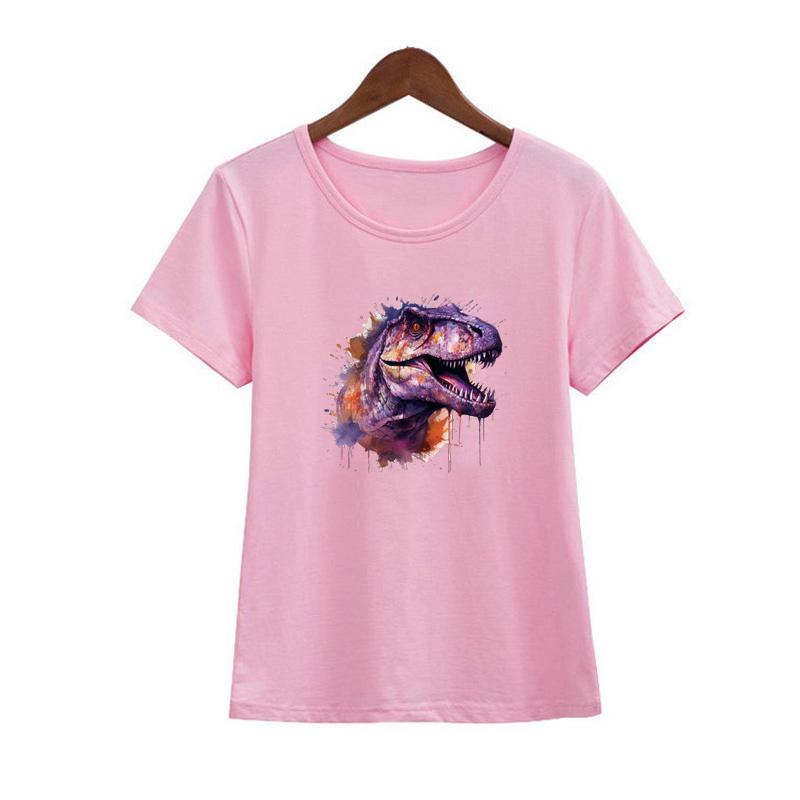 The Dinosaur Heat Transfer Vinyl Fashion Iron On Patch HTV Sticker DIY Thermal Transfer Decal for Fabric T Shirts