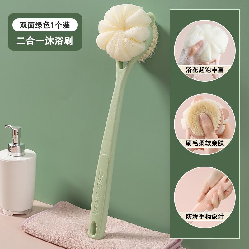 

High-density flocking bath brush, soft and skin-friendly foaming net, enlarged and thickened bath bath bath flower, household bath artifact