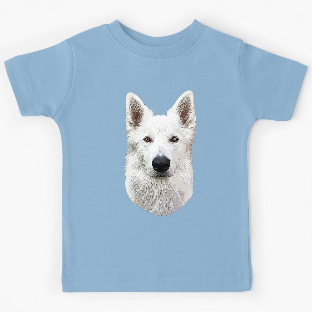 White Swiss Shepherd Dog Kids T-Shirt 140