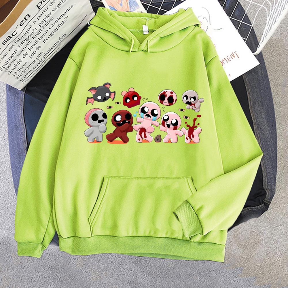 The Binding of Isaac Cartoon Hoodies Anime Clothes Cute Men/women Cartoon Sweatshirts Autumn Winter Fleece Warm Pullovers