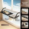 Multifunctional Extendable Clothes Drying Hanger Window Hanging Organizer Storage Rack Balcony For Airing  Towel Clothes Shoe