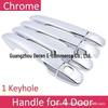 2010-2017 Wish AE20 Chrome Handle Cover & Door Sticker Decoration