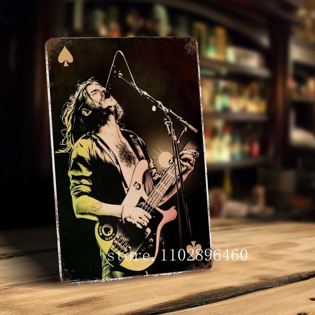 Lemmy kilmister Metallschilder & Schilder Wanddeko Vintage Blechschilder Captain Metall Poster Dekor für Bar Pub Club Wanddekoration