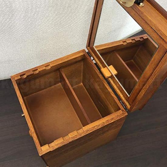 Cosmetic box cosmetic case makeup box makeup storage makeup box wooden cosmetic storage stylish cute mirror celebration gift present gift
