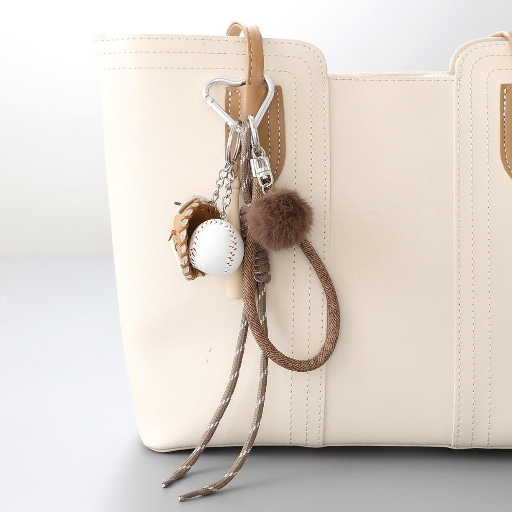 Hanging Chain Baseball Braid Rope Pendant Stylish Design Braided Bag Charm Keychain Ornament