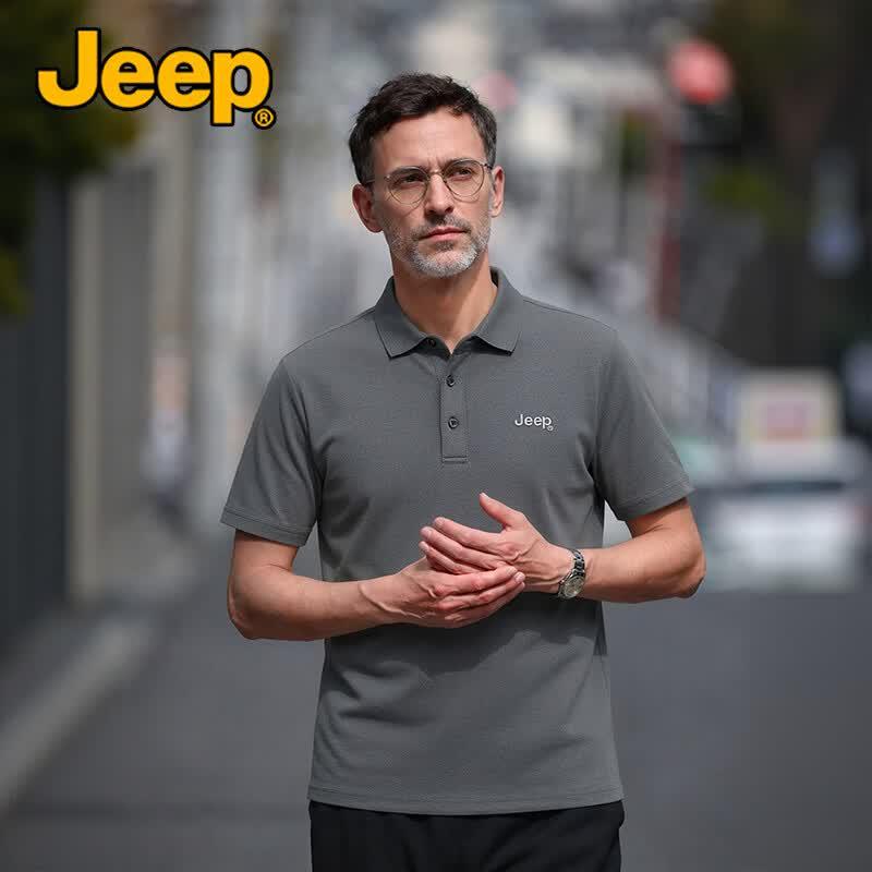 JEEP Men s Ice Silk Cooling Polo Shirt L