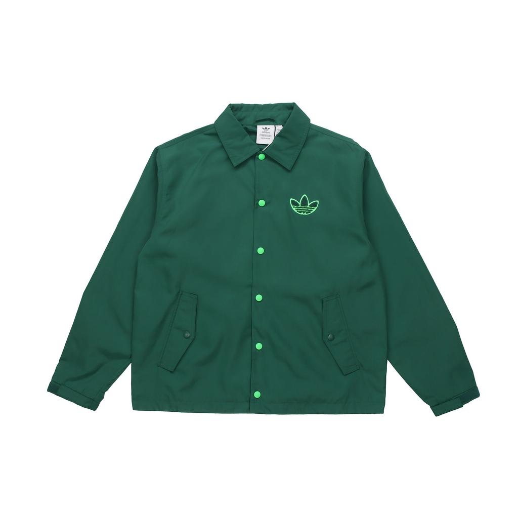 adidas Originals Big Trefoil Logo Coach Jacket Green H36282