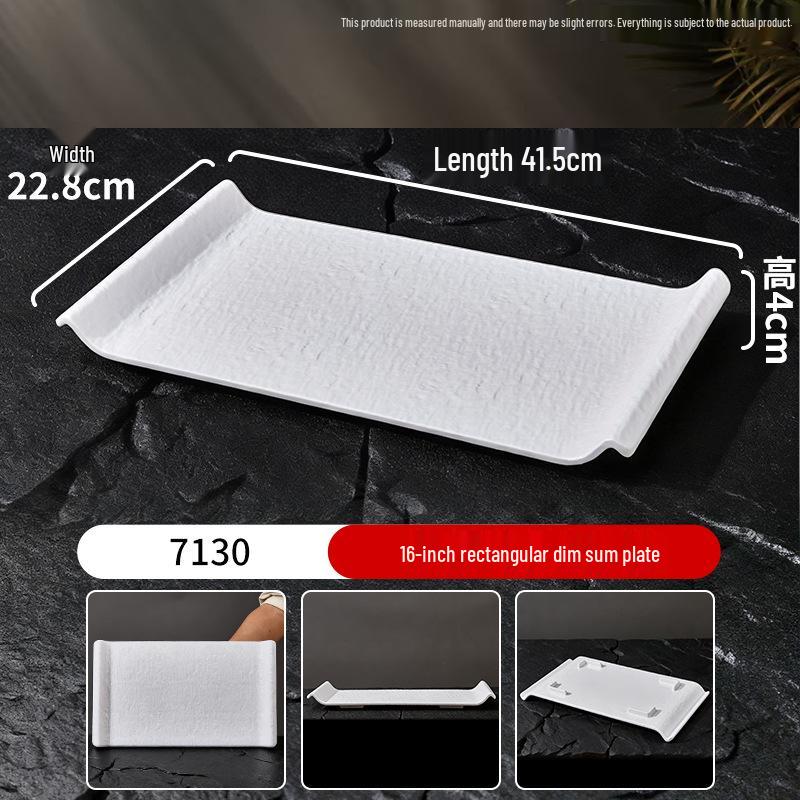 Melamine Faux Porcelain Plates for Hot Pot, Sushi, BBQ & Dessert