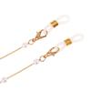Simple Lady Pearls Sunglasses Chain Hanging Neck Anti-falling Eyeglass Cord Necklace