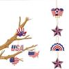 9PCS Independence Day Star Hangings Decorative Ornament Perfect for Enhancing Holidays Spirit in Homes and Party Venues