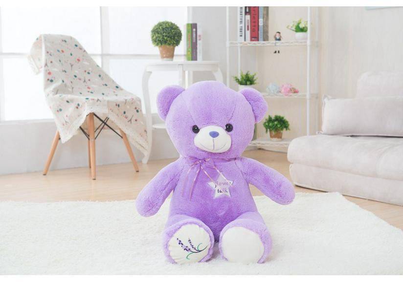 

Large Lavender Scented Plush Teddy Bear - Cute Hugging Doll Gift for Girls 35cm (0.2kg) фиолетовый