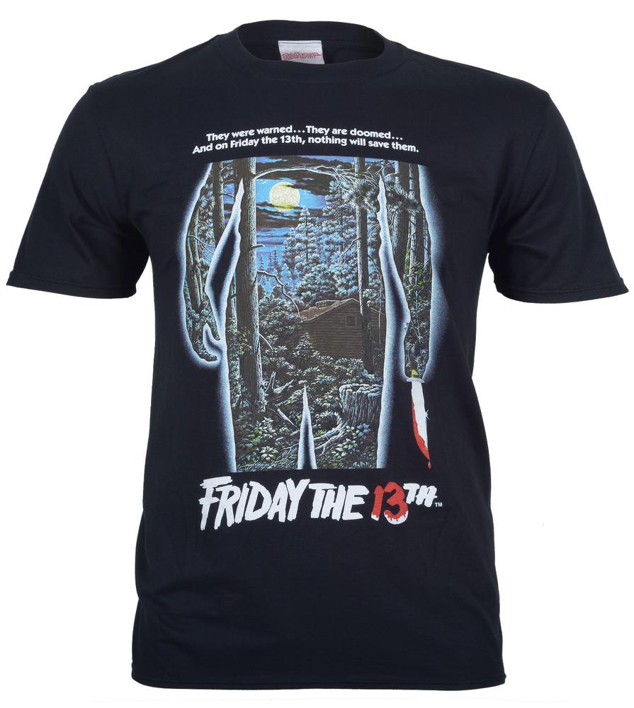 

Friday The 13th T Shirt Movie Poster Classic Horror New Official Black XL