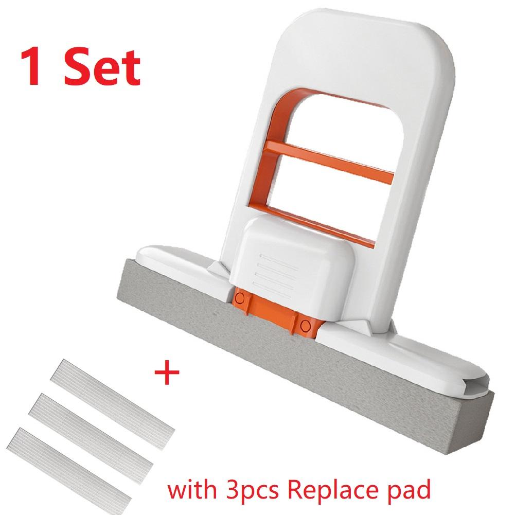 Mini Mop Self-Squeeze Window Cleaner Tool for Bathroom Tight Spaces Mirror Tile Kitchen Dining Table Car Household Cleaning Tool