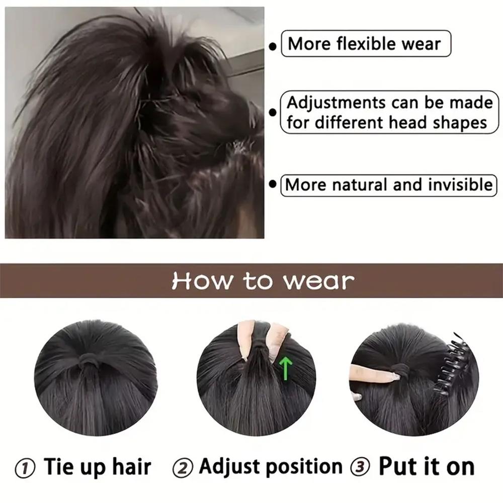 Synthetic Short Straight Missqueen Messy Ponytail Claw Clip Ponytail Hair Extensions Claw Clip Hairpiece For Women Hair Accessories
